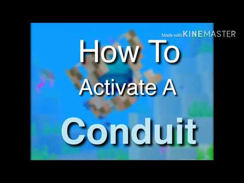 How To Activate A Conduit In Minecraft Bedrock Edition!
