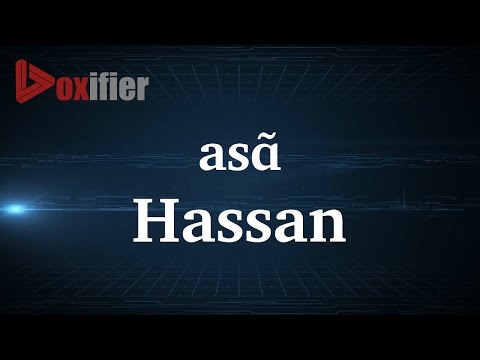 How to Pronunce Hassan in French - Voxifier.com