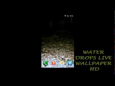 Water Drops Live Wallpaper HD Video