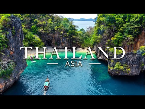 FLYING OVER THAILAND (4K UHD)-Beautiful Piano Music Relax With Beautiful Nature Videos- 4K Ultra HD