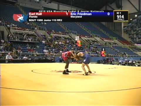 Junior Freestyle 119 pounds - Earl Hall vs. Eric Friedman