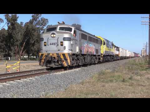 SSR at Boree Creek loading and Harefield shunt with 4497 44202 and 852. 31 July 2020