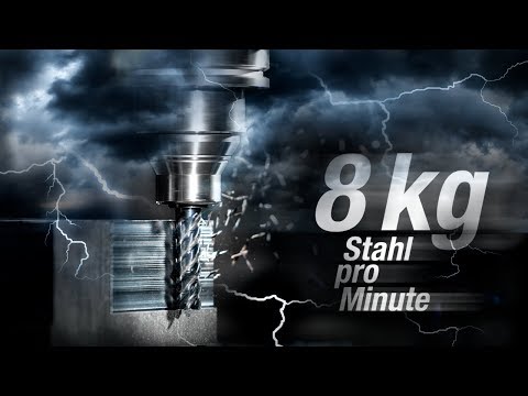 ++REKORD++ Zerspanrekord (1000 cm3 / min) !  Gühring & Chiron