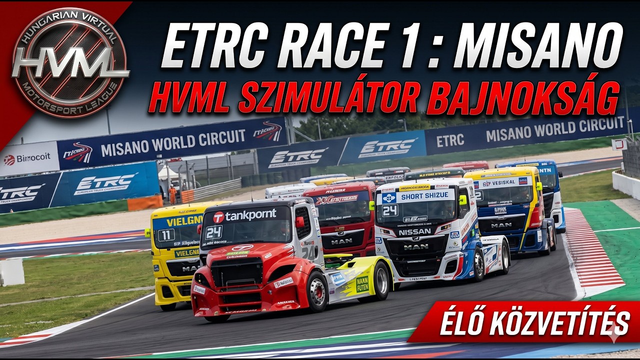 Hungarian Virtual Motorsport League | Assetto Corsa | ETRC | #01 Misano