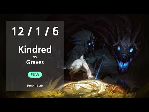 Kindred Jungle vs Graves - EUW Challenger Patch 13.20