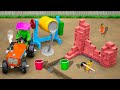 Diy How To Make Mini Animals Barn Contruction Diy Mini Tractor Contruction Machine Sunfarming