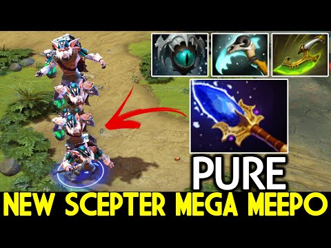 PURE [Meepo] Imba New Scepter Mega Meepo Power Dota 2