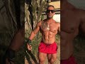 Muscle worship red short