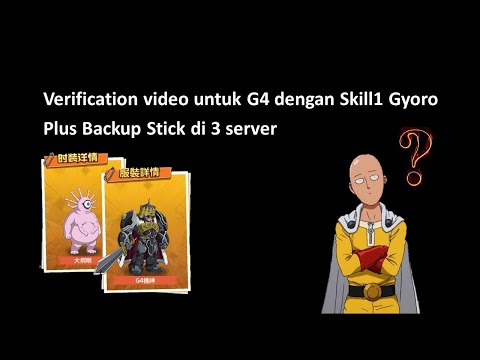 G4 verification atau test video | dan isi backup stick di 3 server
