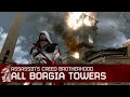 Assassin's Creed Brotherhood - All Borgia Towers Walkthrough