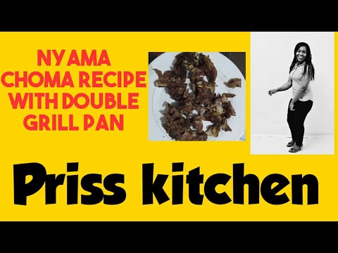 MBUZI CHOMA RECIPE.... make mbuzi/ nyama choma at home using double grill Pan