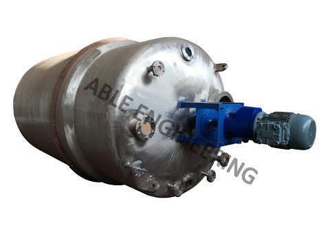 Semi-automatic ss316 stainless steel reactor vessel, max des...