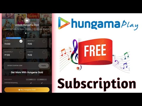 Hungama Music Free Subscription | Hungama Play Free Subscription | Hungama Pro Subscription Free |