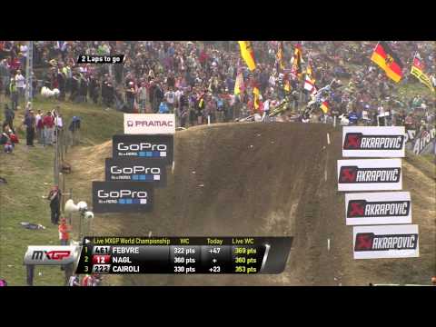 Dean Ferris vs Kevin Strijbos MXGP of Germany 2015 - motocross