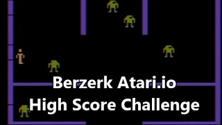 Let's Play Berzerk (Atari 2600) Atari.io High Score Challenge  - The No Swear Gamer