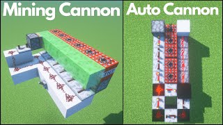 Minecraft: 5 Redstone TNT Cannon Designs (Tutorial