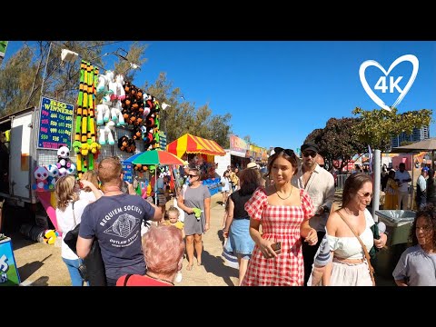Gold Coast Show 2021 - Virtual Walk, All Natural Sound - Queensland Australia - Treadmill Background