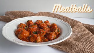 Simple Juicy Homemade Meatballs Recipe | Receita Fácil de Almôndegas Bem Suculenta