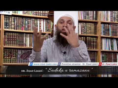 Sadaka u ramazanu - dr. Zijad Ljakić