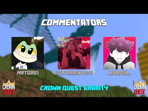 Crown Quest for Charity Commentators' VOD | Minecraft Event 4/22/2023