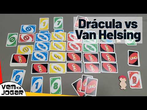 DRACULA vs VAN HELSING com CARTAS de UNO! ? | Adaptação