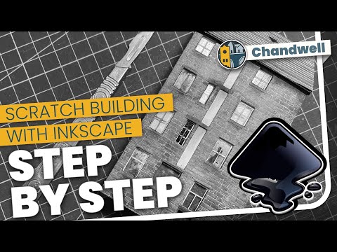 How I used Inkscape to make a building for the back of my model railway layout - full process