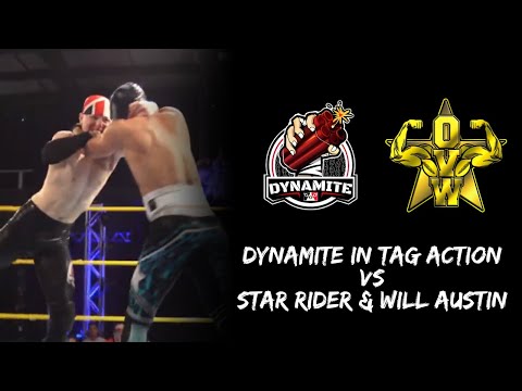OVW #1255: Dynamite in tag action vs Will Austin & Star Rider (longer footage) (31/08/23)