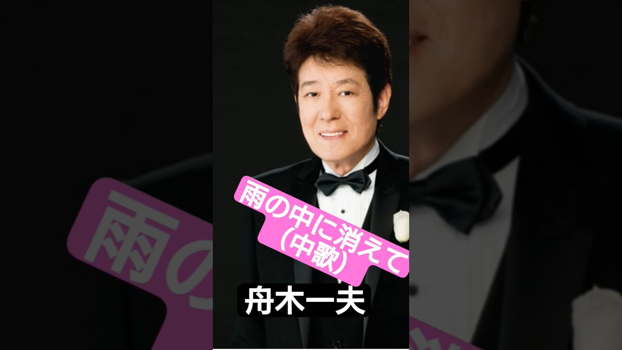 舟木一夫・雨の中に消えて（中歌）