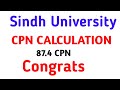 Sindh University Cpn how to calculate CPN of Sindh University