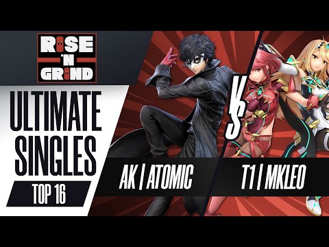AK | Atomic vs. T1 | MkLeo - Ultimate Singles Top 16 - Rise 'N Grind