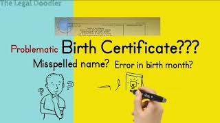 DO YOU WANT TO CORRECT ERRONEOUS ENTRIES IN YOUR BIRTH CERTIFICATE?