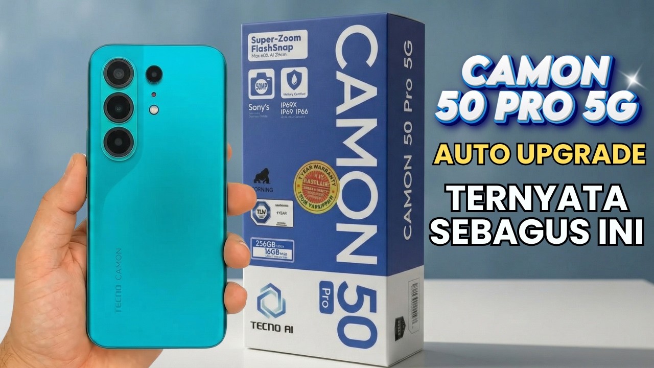 AUTO UPGRADE‼️TECNO CAMON 50 PRO 5G RESMI, BUKAN SEKEDAR MIDRANGE BIASA