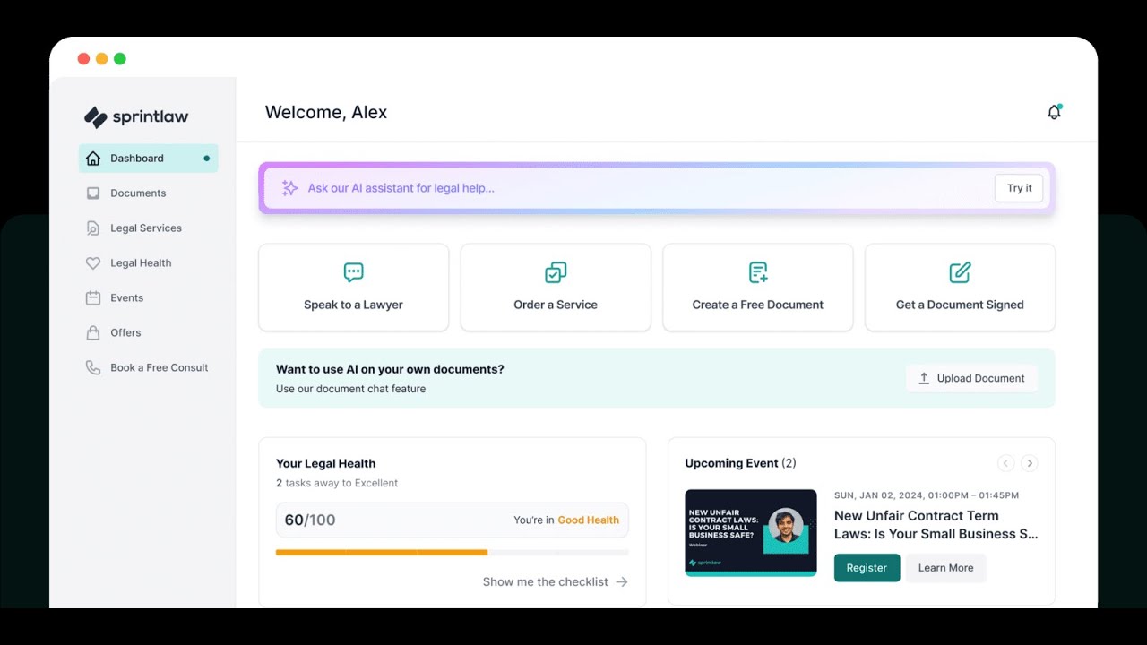 Platform Sprintlaw NZ