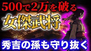 500で2万を破る女傑甲斐姫!秀吉の側室となり、大阪の陣で活躍する女武将!秀頼の子供を守り逃がす!