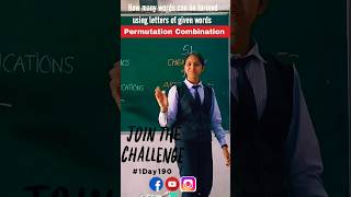 Permutation and Combinations Class 11 JEE | Class 11 Maths Chapter 7 #shorts #youtubeshorts #jee #yt