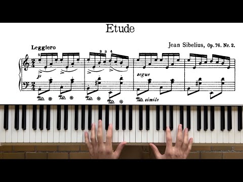 Jean Sibelius - Etude in A minor op. 76 N°2| Piano Performance by Konstantin Klyuchko