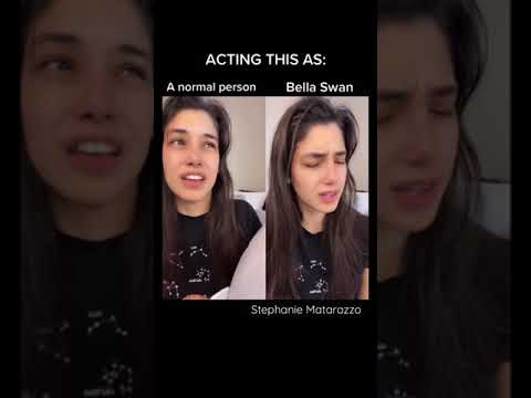 ACTING CHALLENGE: Twilight || Bella Swan vs. Normal Person #shorts