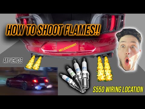 How to install s550 Mustang MASSIVE Flame kit (Hotlicks) Wiring simple!