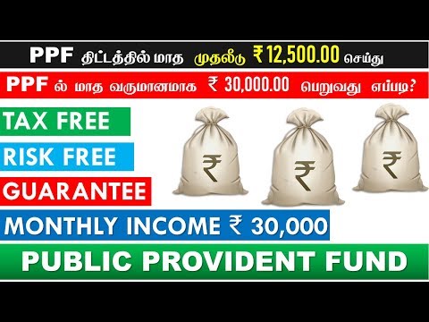 How to get monthly Income from PPF explained in Tamil PPF மாத வருமானமாக ₹ 30,000.00 பெறுவது எப்படி?