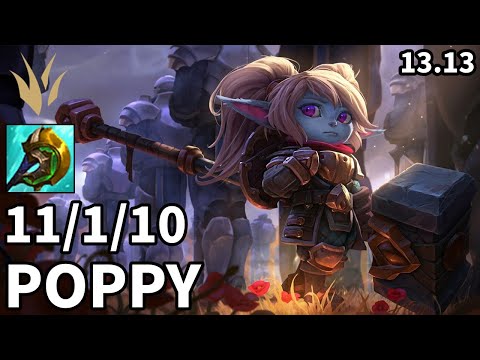 Poppy Jungle vs Nidalee - KR Master | Patch 13.13