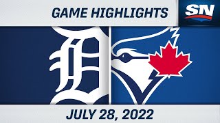 MLB Highlights | Tigers vs. Blue Jays - July 28, 2022