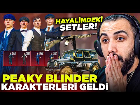 PEAKY BLINDERS KARAKTERLERİ, ARABASI VE SİLAHI GELDİ!! 😱 YILLARDIR HAYALİM OLAN SETLER | PUBG MOBILE