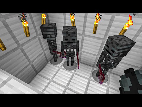 iron golem vs 3 axe wither skeleton