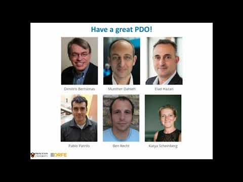 Princeton Day of Optimization  Opening Remarks and Chair's Remarks