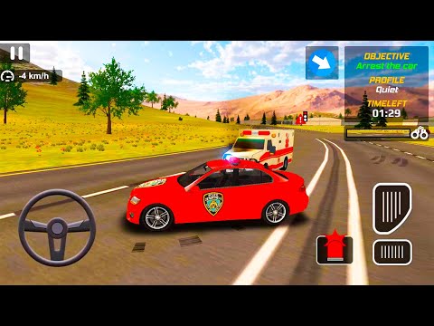 Police Car Chase | Cop Simulator #10 Car Driving 3D Skin Red Car Police | Android GamePlay
