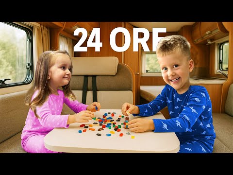 Part 3 🛺 24 HOURS with Mihaela in a COLOR 🌈 in the CARAVAN ⏰