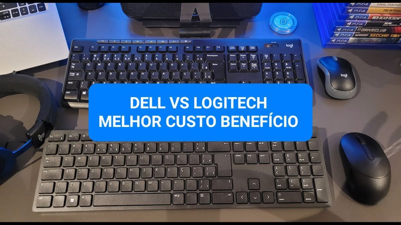 Comparativo Dell PRO KM5221w VS Logitech MK270 (KIT TECLADO E MOUSE MELHOR CUSTO BENEFÍCIO)