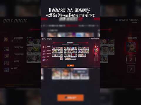 I show no mercy with Sombra #overwatch #ow2 #mercy #sombra #ban #fyppppp #viral #subscribe #follow