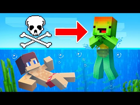 Minecraft BUT AIR Attack Mikey and JJ - Maizen Challenge