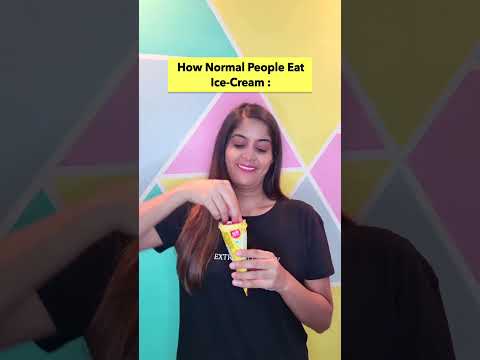 Eating Ice-cream: Normal vs Psychopaths 😂 | Anisha Dixit Shorts